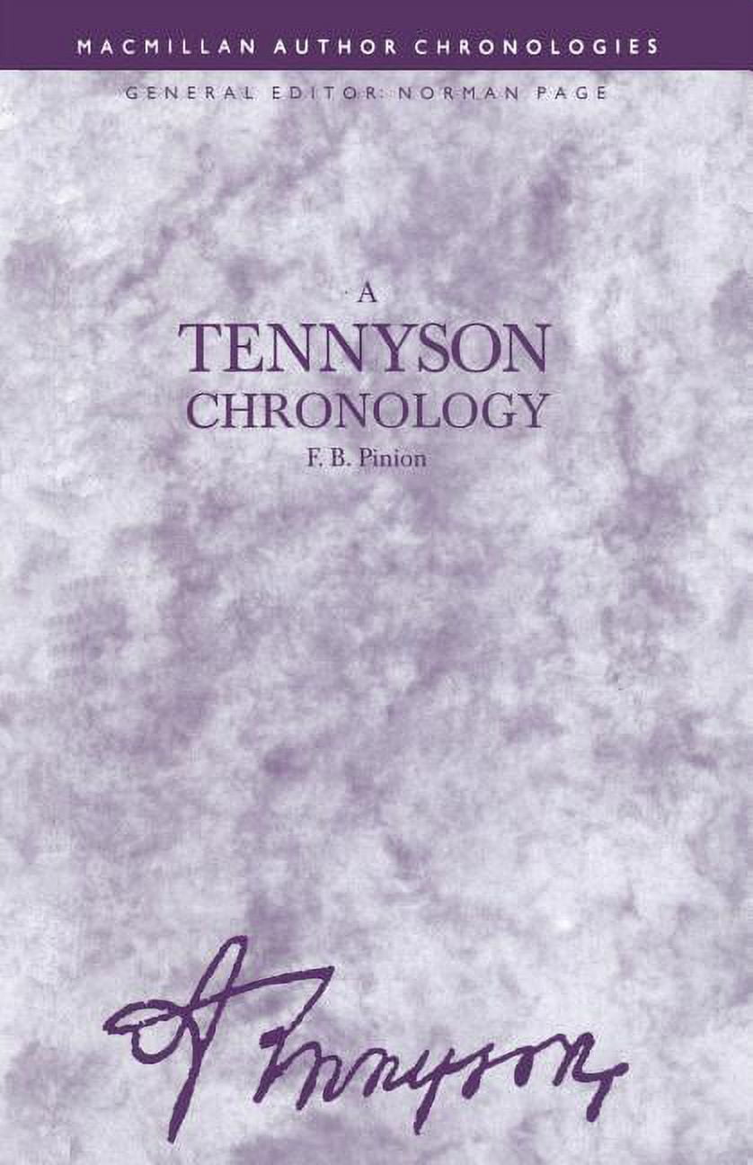 Author Chronologies: A Tennyson Chronology (Paperback)