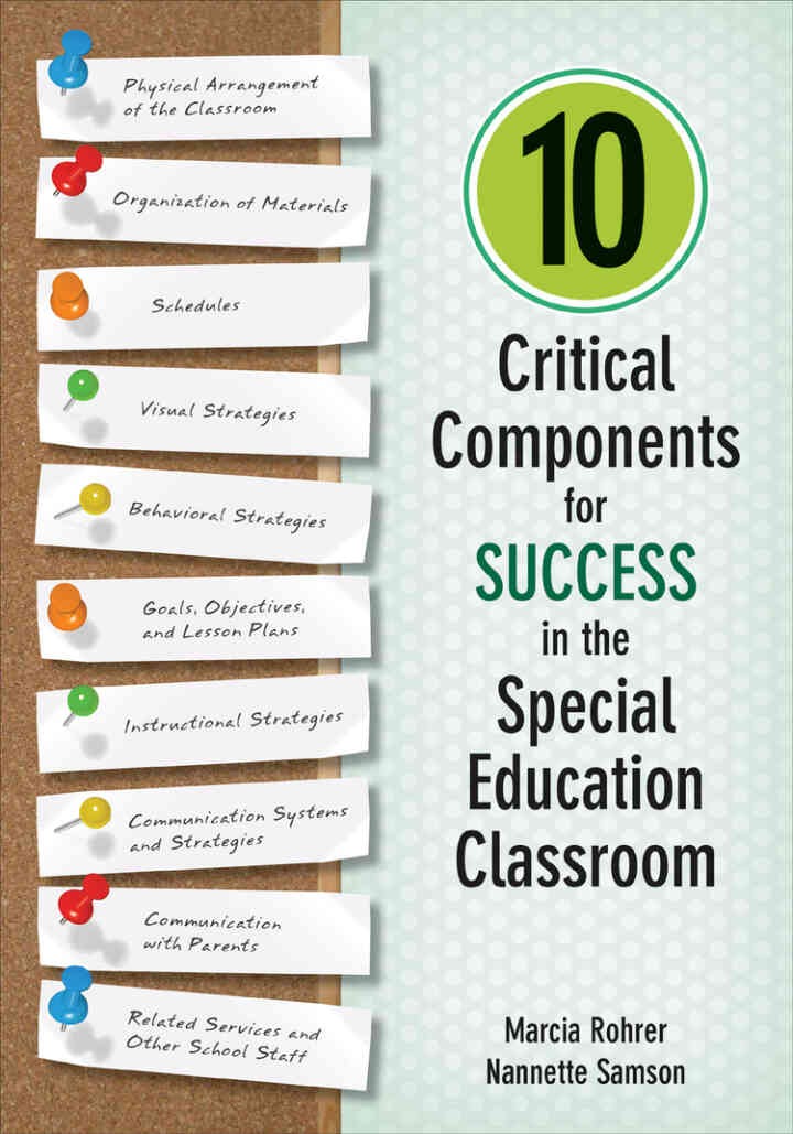 10 Critical Components for Success in the Special Education Classroom, 1st Edition eBook