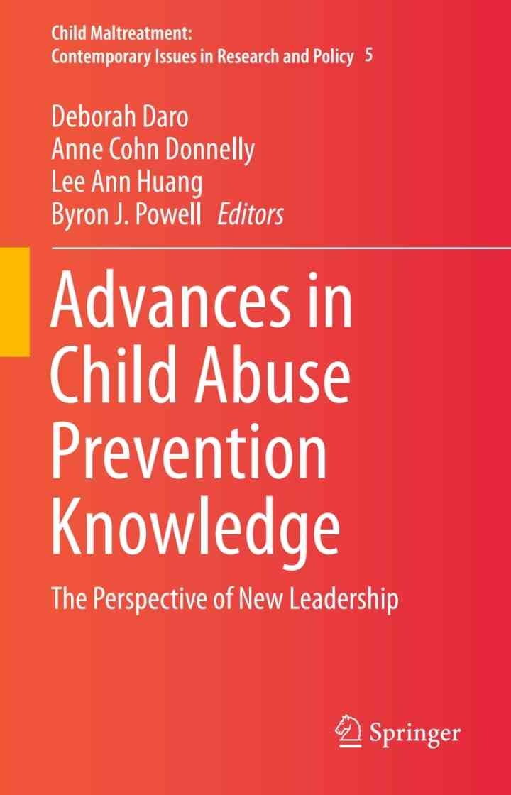 Advances in Child Abuse Prevention Knowledge: The Perspective of New Leadership eBook
