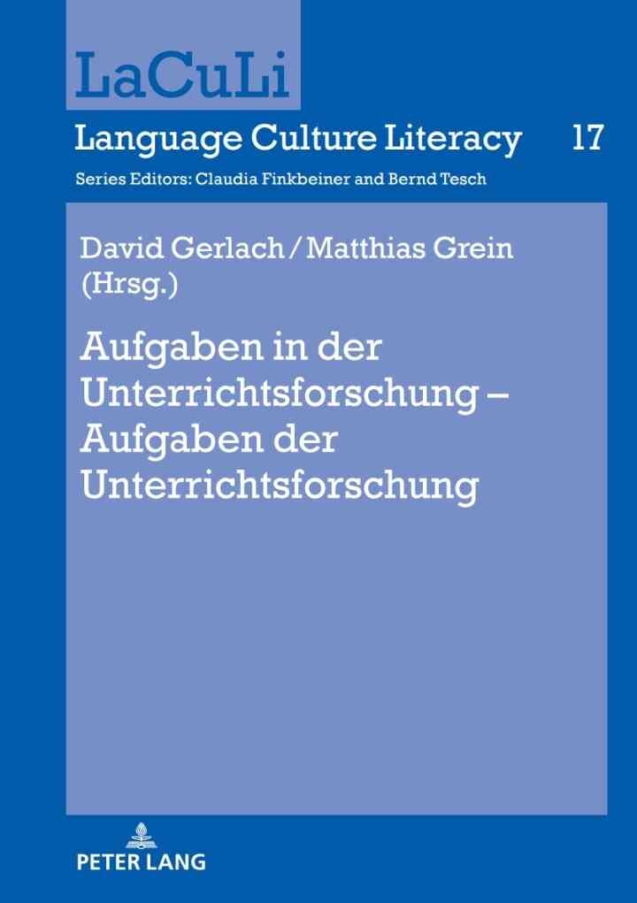 Aufgaben in der Unterrichtsforschung – Aufgaben der Unterrichtsforschung, 1st Edition eBook