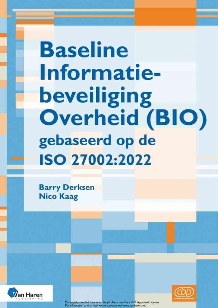 Baseline Informatiebeveiliging Overheid (BIO) gebaseerd op de ISO 27002:2022, 1st Edition eBook