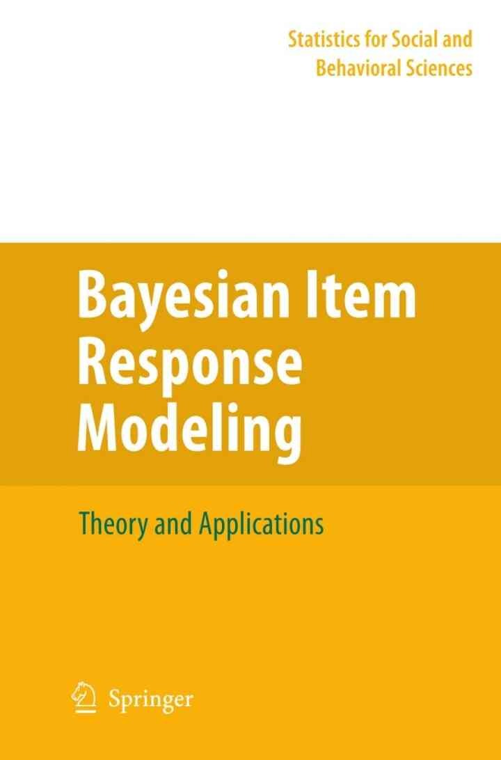 Bayesian Item Response Modeling: Theory and Applications eBook