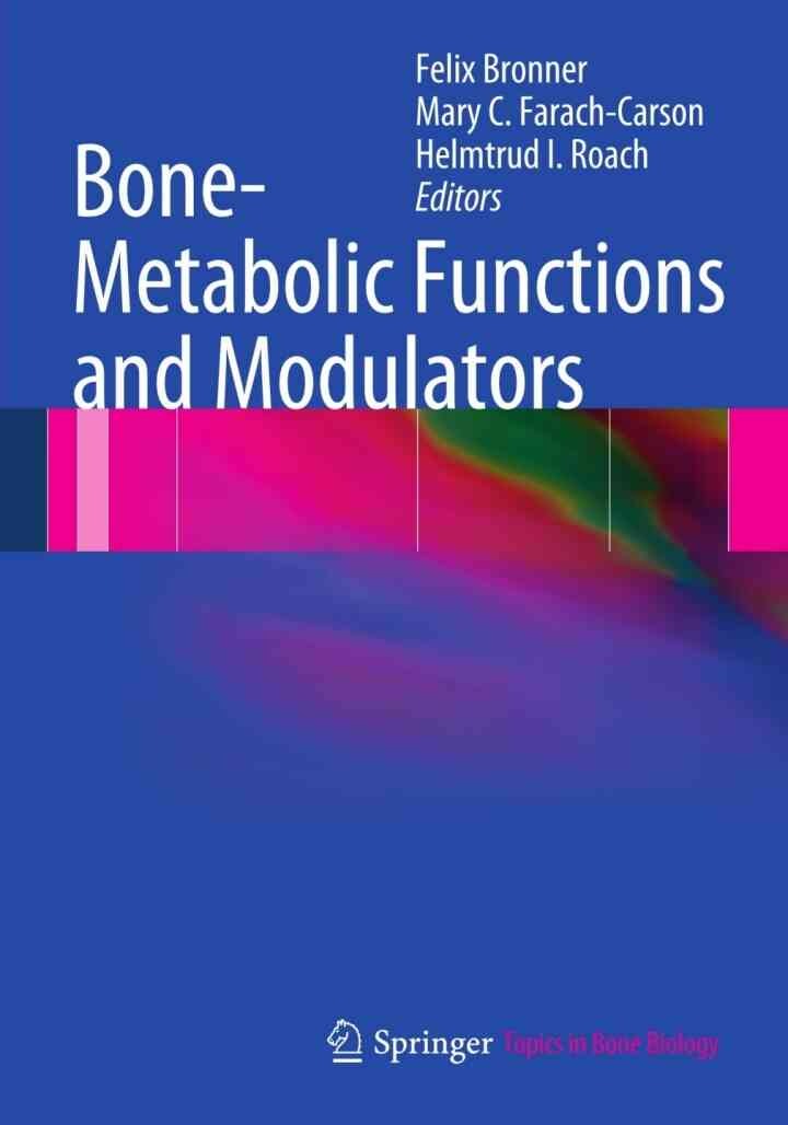 Bone-Metabolic Functions and Modulators eBook