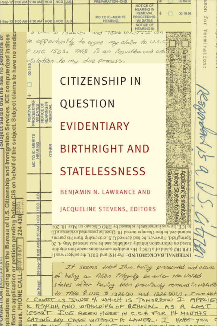 Citizenship in Question: Evidentiary Birthright and Statelessness eBook