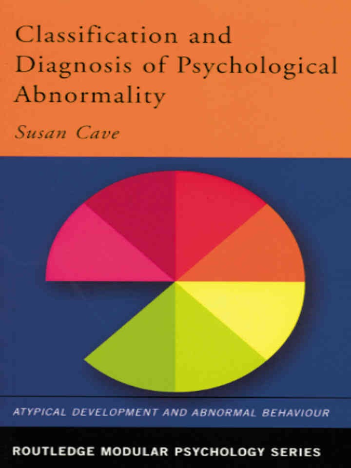 Classification and Diagnosis of Psychological Abnormality eBook