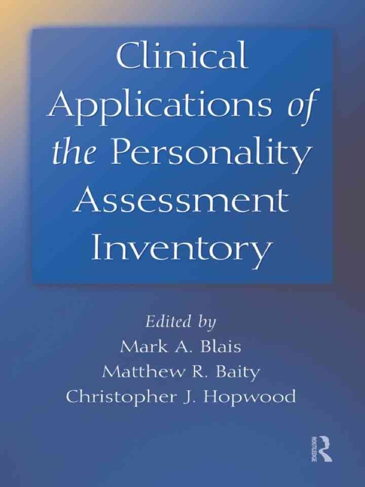 Clinical Applications of the Personality Assessment Inventory eBook