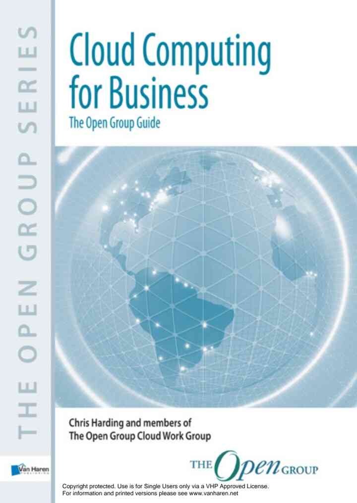Cloud Computing for Business -The Open Group Guide, 1st Edition eBook