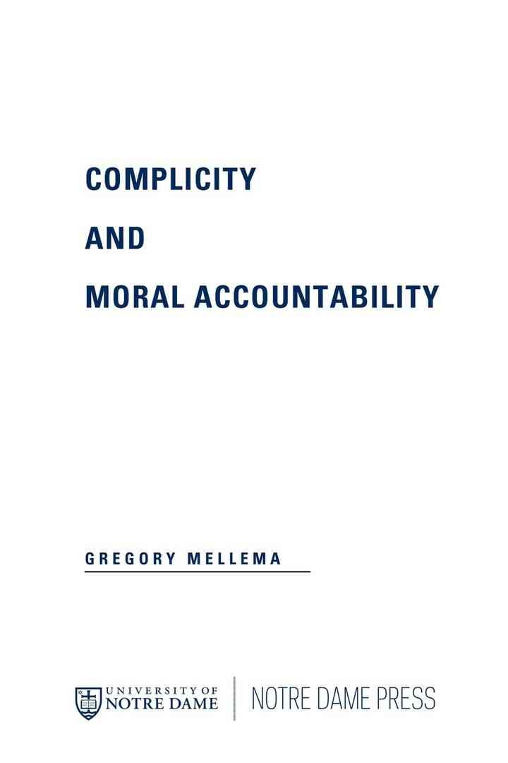 Complicity and Moral Accountability eBook