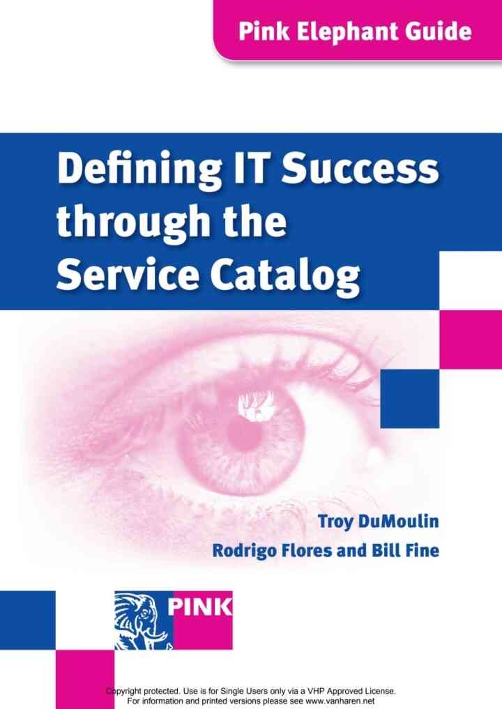 Defining IT Success Through The Service Catalog, 1st Edition eBook