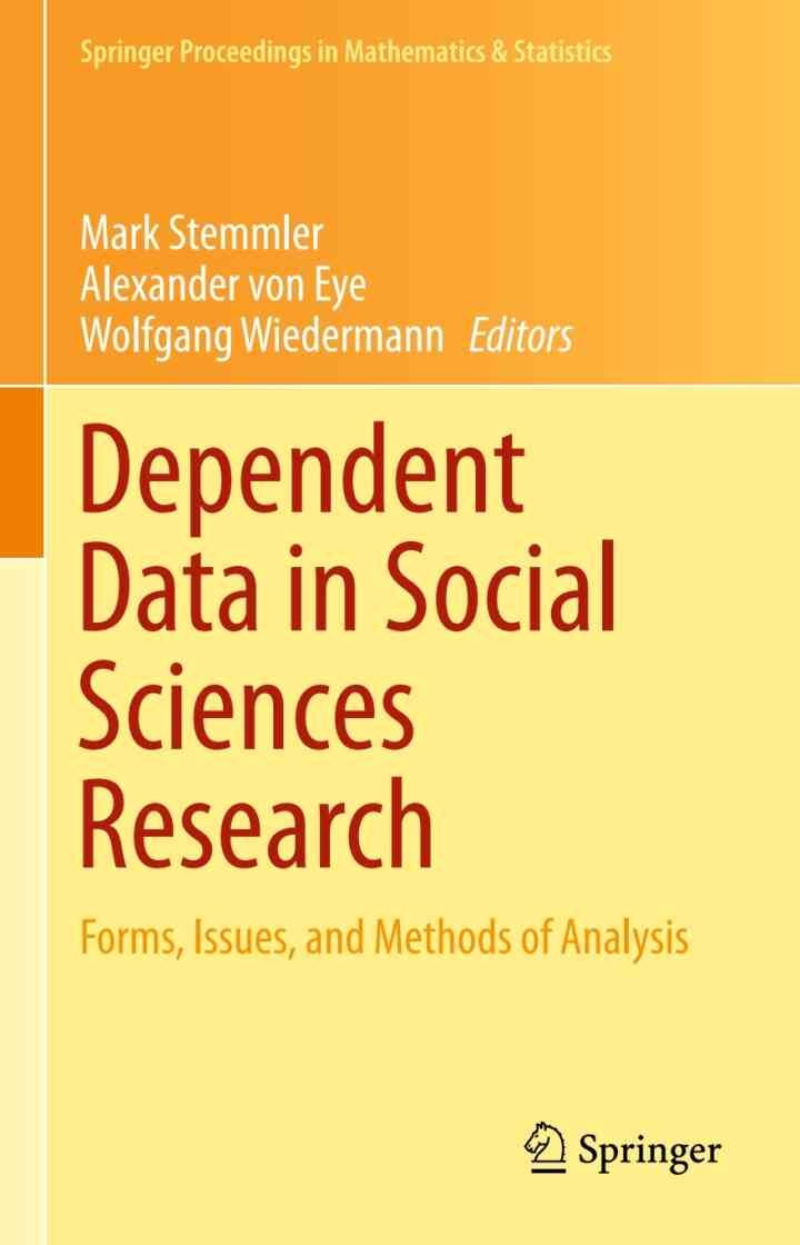 Dependent Data in Social Sciences Research: Forms, Issues, and Methods of Analysis eBook