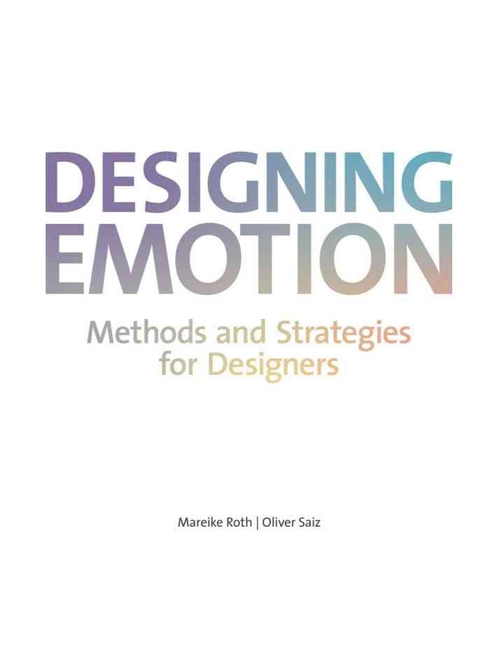Designing Emotion: Methods and Strategies for Designers eBook