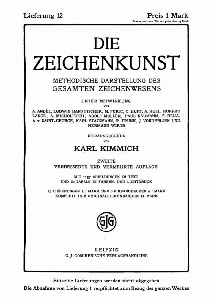 Die Zeichenkunst. Lieferung 12, 2nd Edition eBook