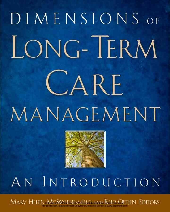 Dimensions of Long-Term Care Management: An Introduction eBook