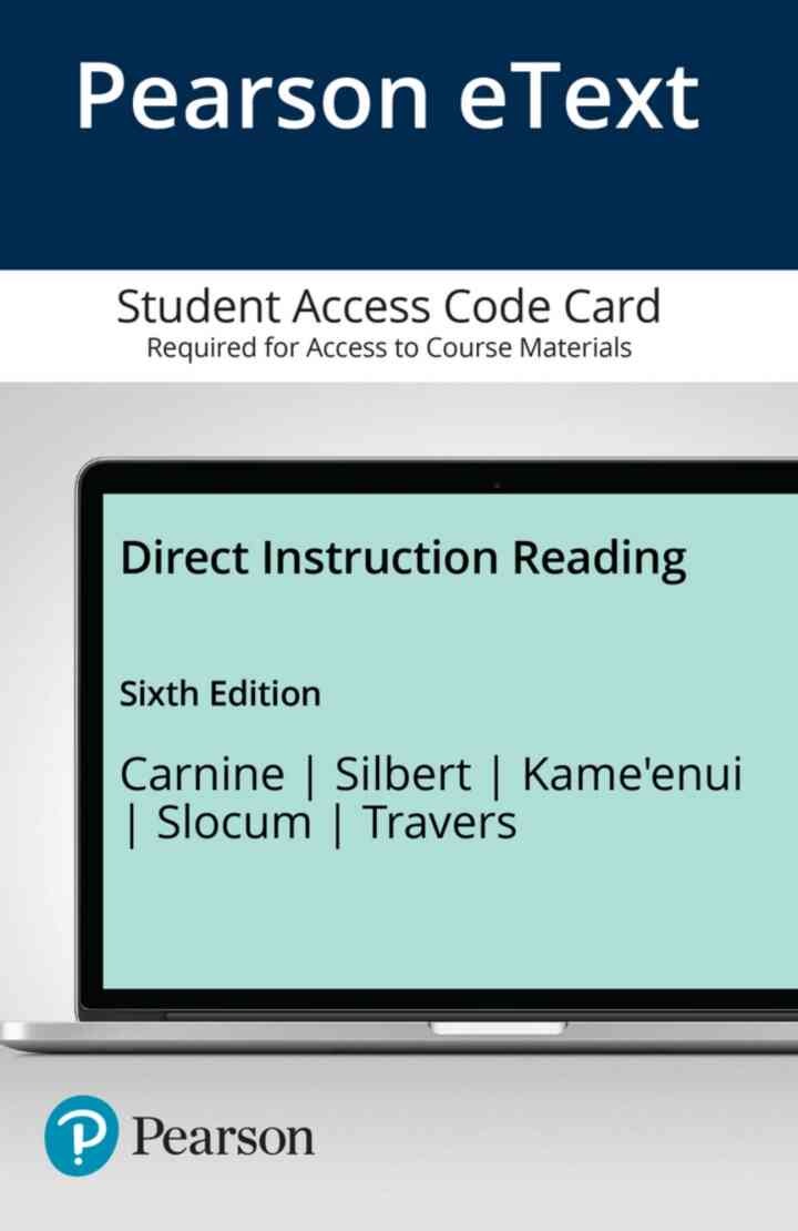 Direct Instruction Reading eBook
