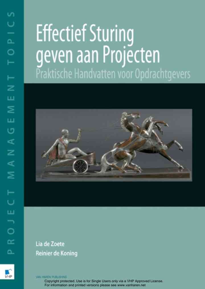 Effectief sturing geven aan Projecten, 1st Edition eBook