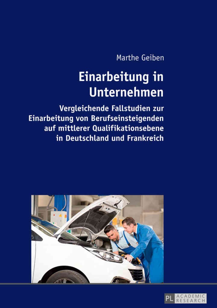Einarbeitung in Unternehmen: Vergleichende Fallstudien zur Einarbeitung von Berufseinsteigenden auf mittlerer Qualifikationsebene in Deutschland und Frankreich eBook