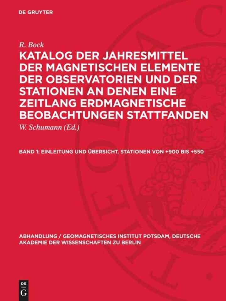 Einleitung und Übersicht. Stationen von +900 bis +550, 1st Edition eBook