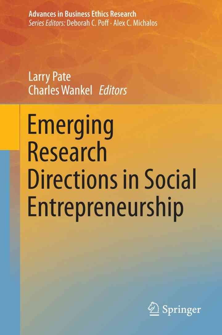 Emerging Research Directions in Social Entrepreneurship eBook