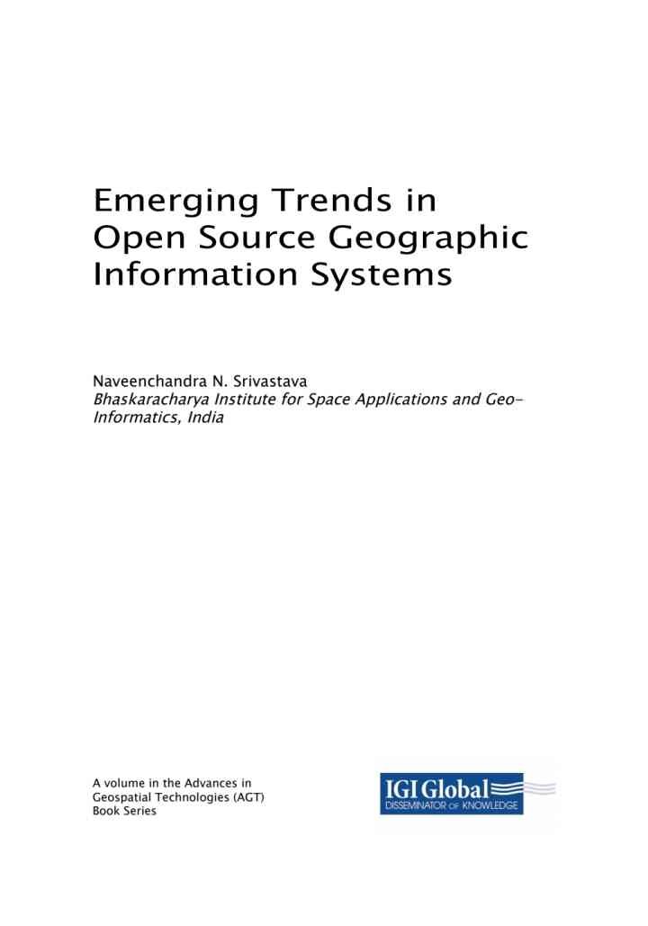 Emerging Trends in Open Source Geographic Information Systems eBook