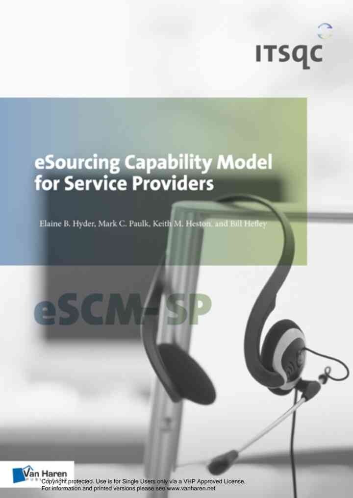 eSourcing Capability Model for Service Providers eSCM-SP, 1st Edition eBook