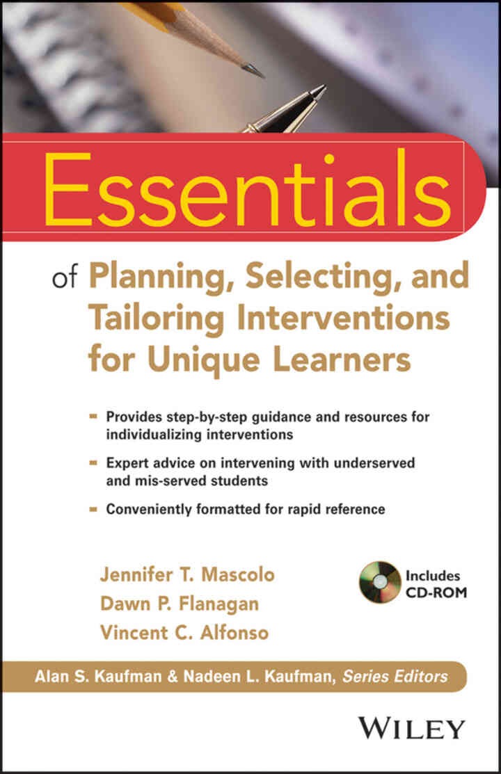 Essentials of Planning, Selecting, and Tailoring Interventions for Unique Learners eBook