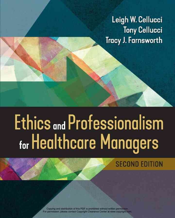 Ethics and Professionalism for Healthcare Managers eBook