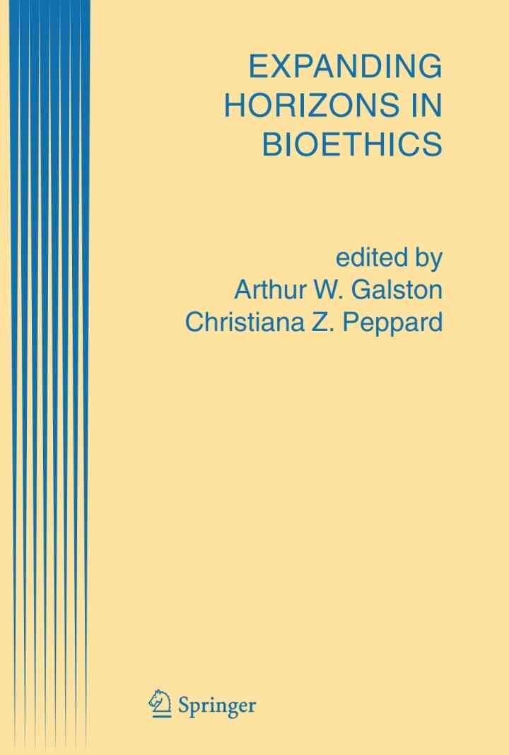 Expanding Horizons in Bioethics, 1st Edition eBook