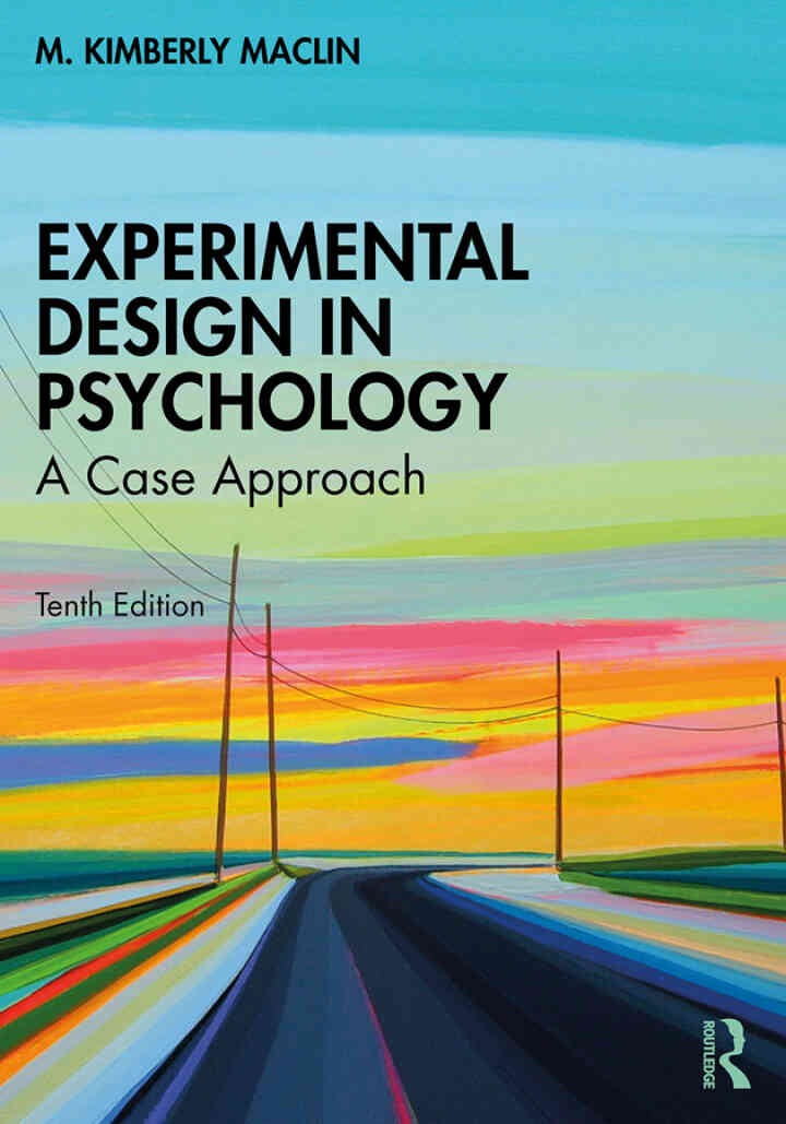 Experimental Design in Psychology : A Case Approach eBook