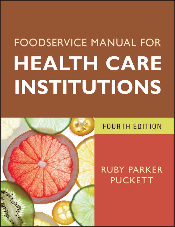 Foodservice Manual for Health Care Institutions eBook