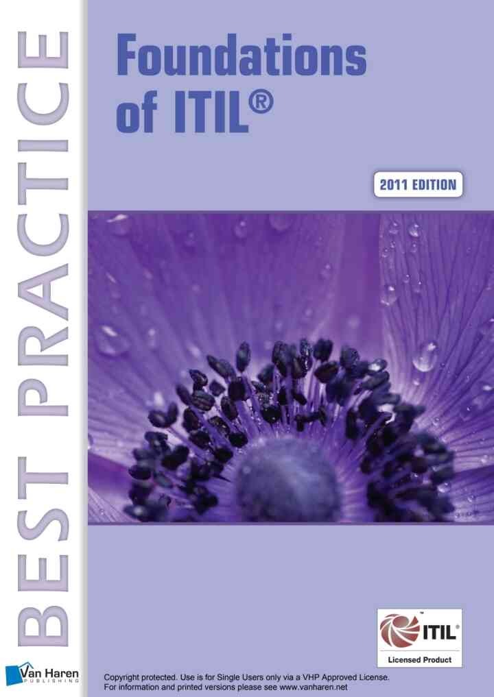 Foundations of ITIL® 2011 Edition, 1st Edition eBook