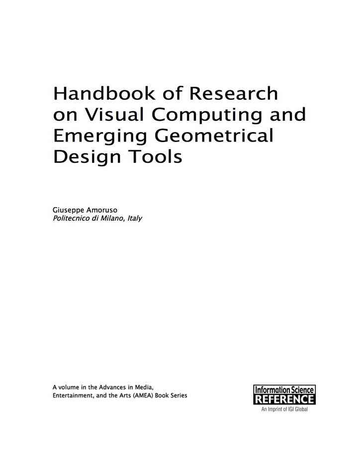 Handbook of Research on Visual Computing and Emerging Geometrical Design Tools eBook