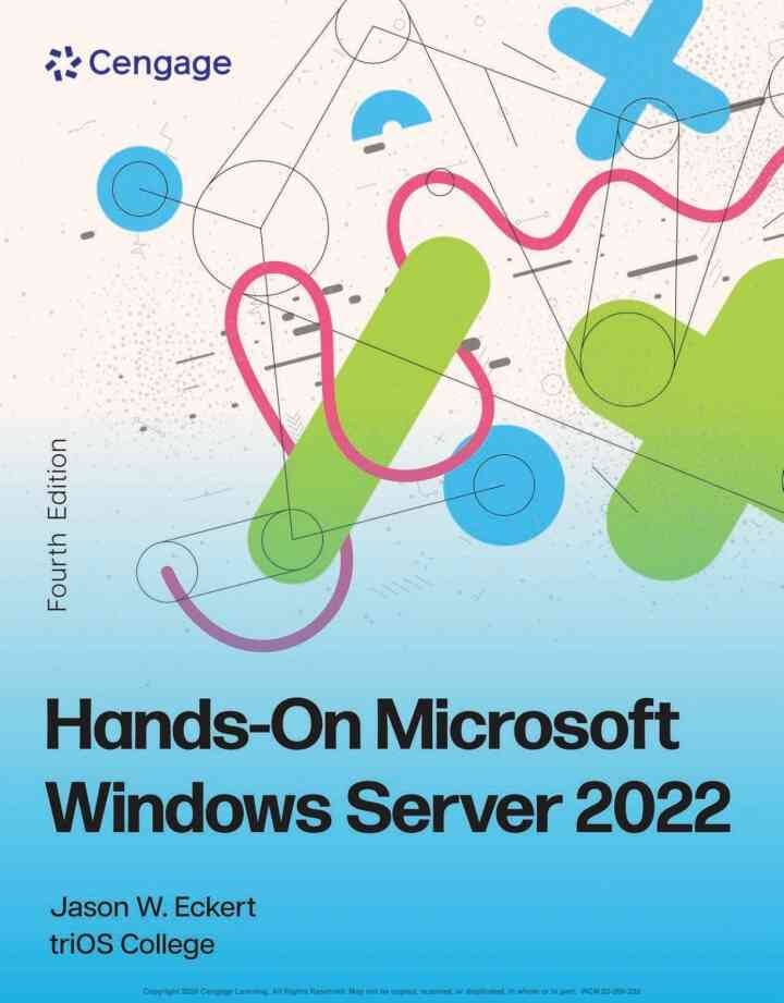 Hands-On Microsoft Windows Server 2022, 4th Edition eBook