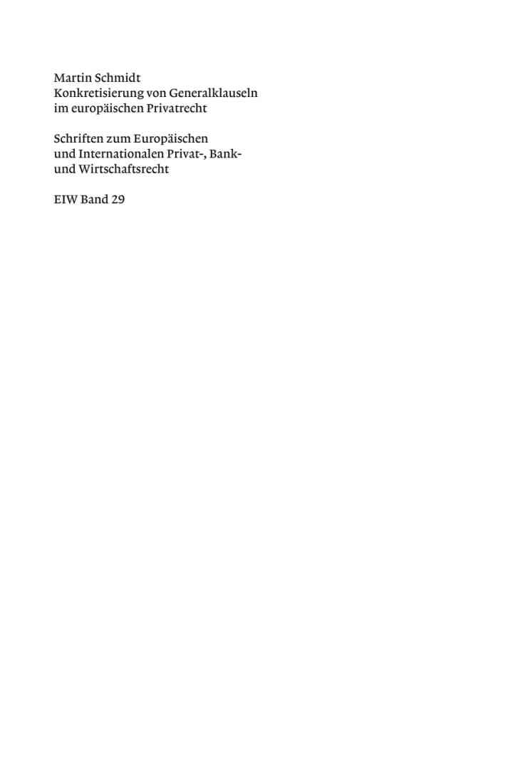 Konkretisierung von Generalklauseln im europäischen Privatrecht eBook