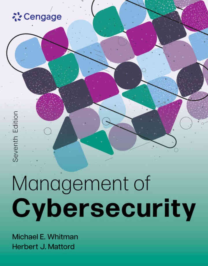 Management of Cybersecurity, 7th Edition eBook