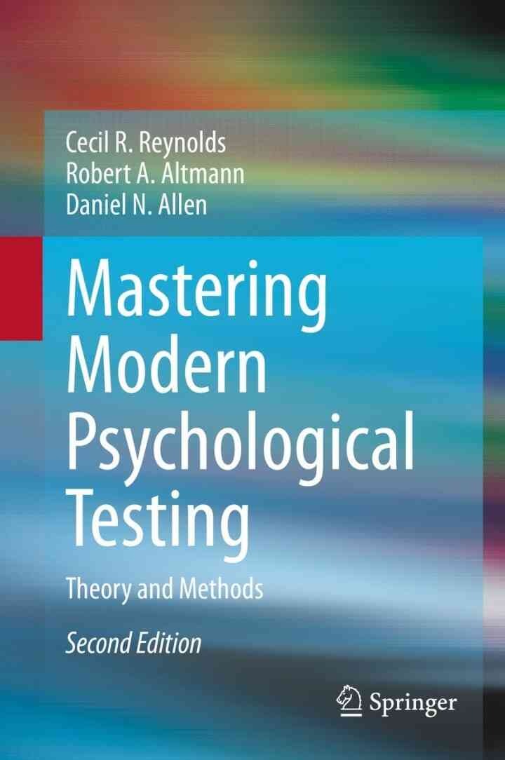 Mastering Modern Psychological Testing: Theory and Methods, 2nd Edition eBook