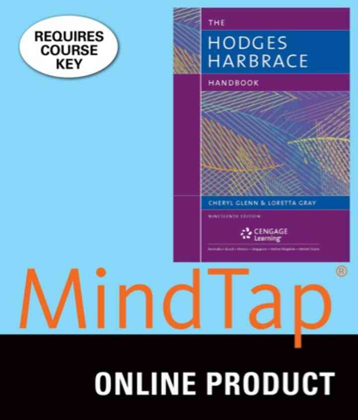 MindTap English for Glenn/Gray's The Hodges Harbrace Handbook, 19th Edition, [Instant Access], 1 term (6 months) eBook