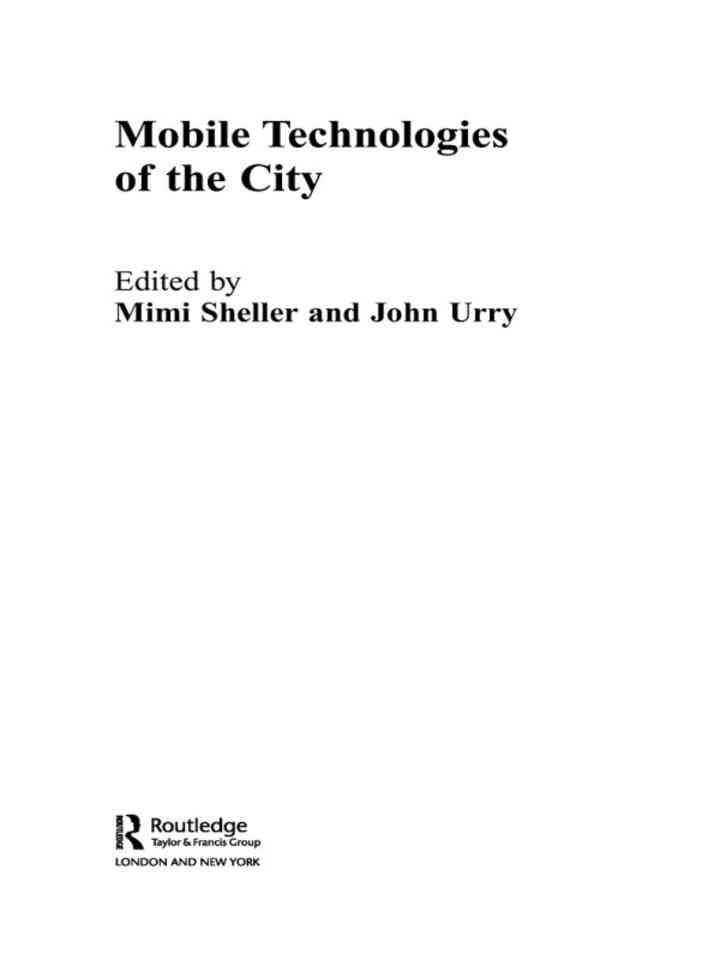 Mobile Technologies of the City, 1st Edition eBook