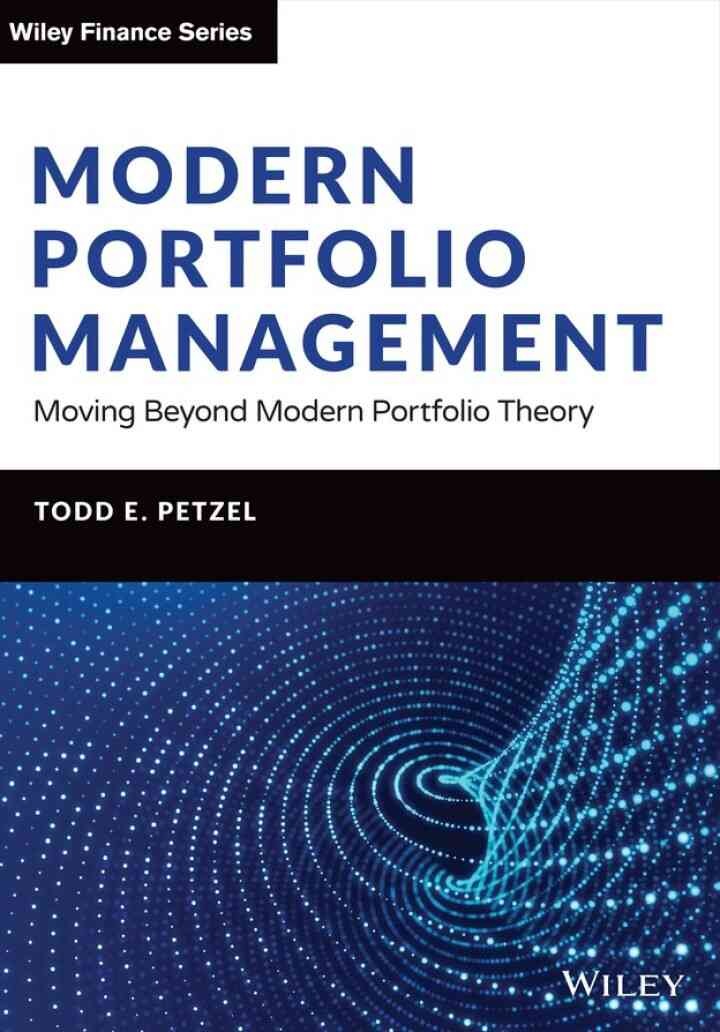 Modern Portfolio Management: Moving Beyond Modern Portfolio Theory eBook