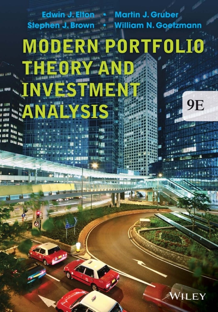 Modern Portfolio Theory and Investment Analysis eBook