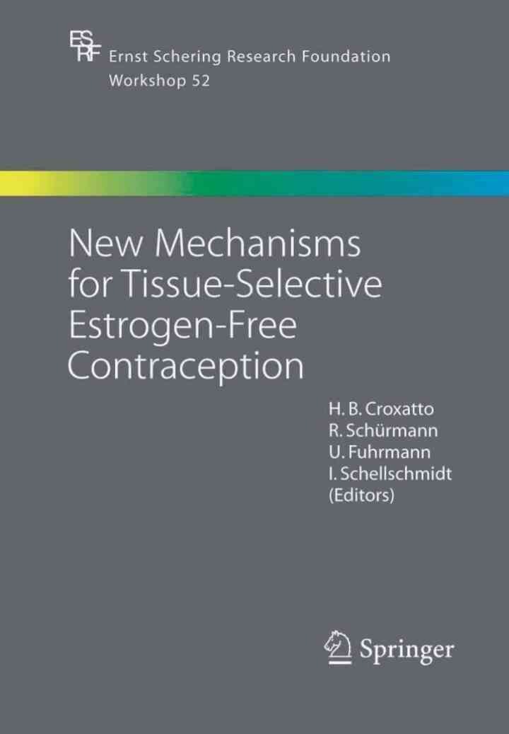 New Mechanisms for Tissue-Selective Estrogen-Free Contraception eBook