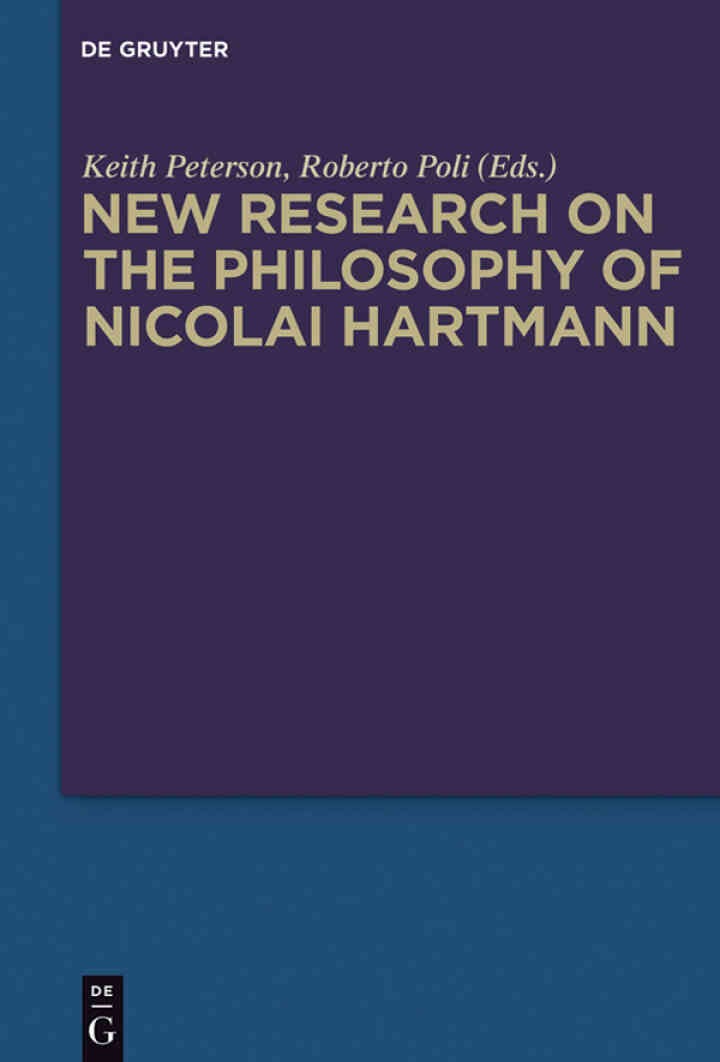 New Research on the Philosophy of Nicolai Hartmann, 1st Edition eBook