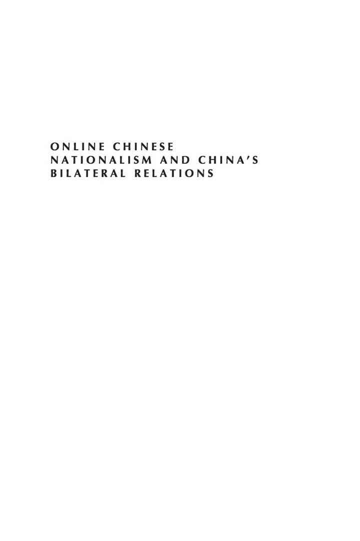 Online Chinese Nationalism and China's Bilateral Relations eBook