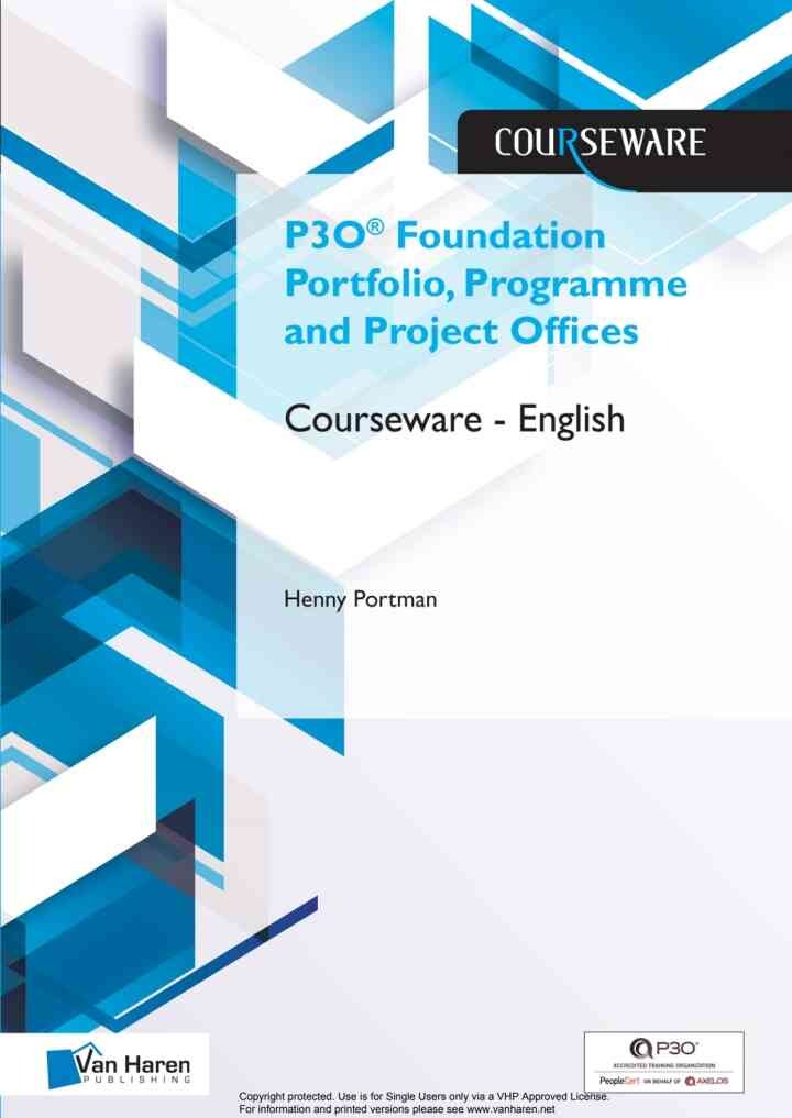 P3O® Foundation Portfolio, Programme and Project Offices – English, 1st Edition eBook