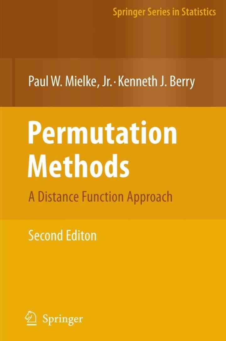 Permutation Methods: A Distance Function Approach eBook