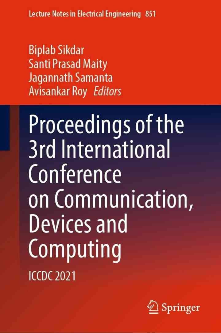 Proceedings of the 3rd International Conference on Communication, Devices and Computing: ICCDC 2021 eBook