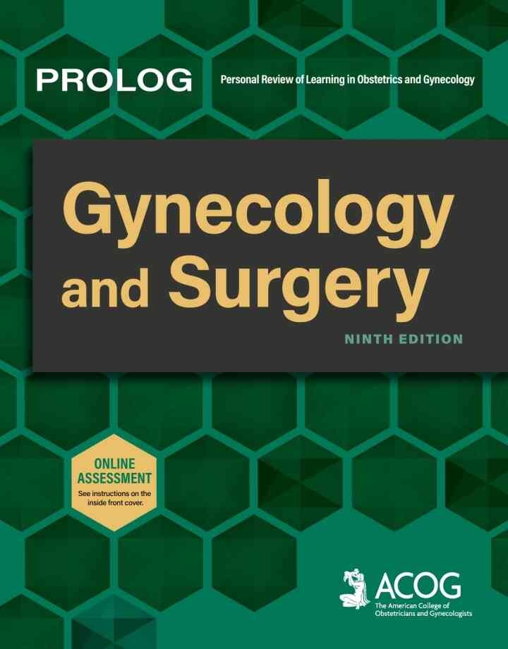 PROLOG: Gynecology and Surgery, Ninth Edition (Assessment & Critique) eBook