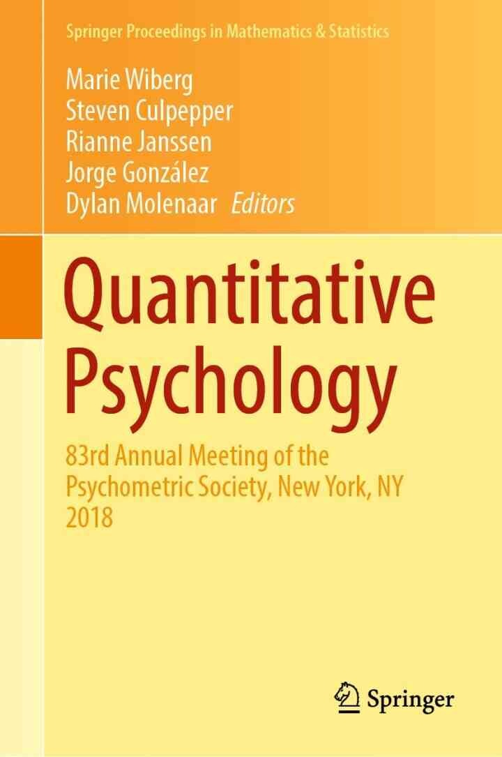 Quantitative Psychology: 83rd Annual Meeting of the Psychometric Society, New York, NY 2018 eBook