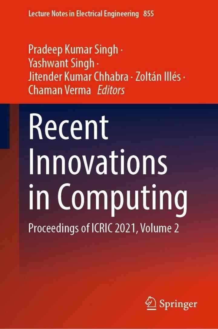 Recent Innovations in Computing: Proceedings of ICRIC 2021, Volume 2 eBook