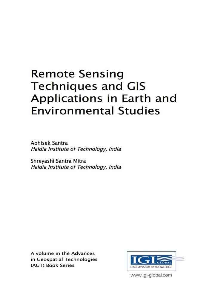 Remote Sensing Techniques and GIS Applications in Earth and Environmental Studies eBook