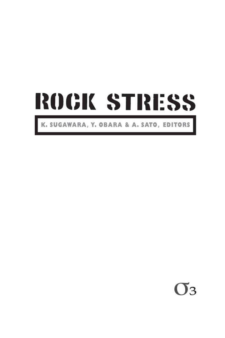 Rock Stress '03: Proceedings of the Third International Symposium on Rock Stress, Kumamoto, Japan, 4-6 November 2003, 1st Edition eBook